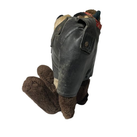 Taz Tasmanian Devil Plush 11" Moto Jacket Looney Toons Vintage Outfit Biker Gang - Picture 7 of 11